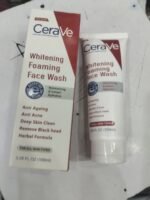 CeraVe Foaming Face Wash – Brightening Cleanser with Ceramides for Normal to Oily Skin (100ml) - Image 6