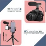 AY-49 Multi-Functional Portable Vlogger Kit with Mic, LED Light & Tripod Stand with Remote - Image 10