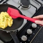 Silicone Spatula 8-Inch – Heat Resistant, Non-Stick Flexible Rubber Scraper Spoon for Kitchen Use