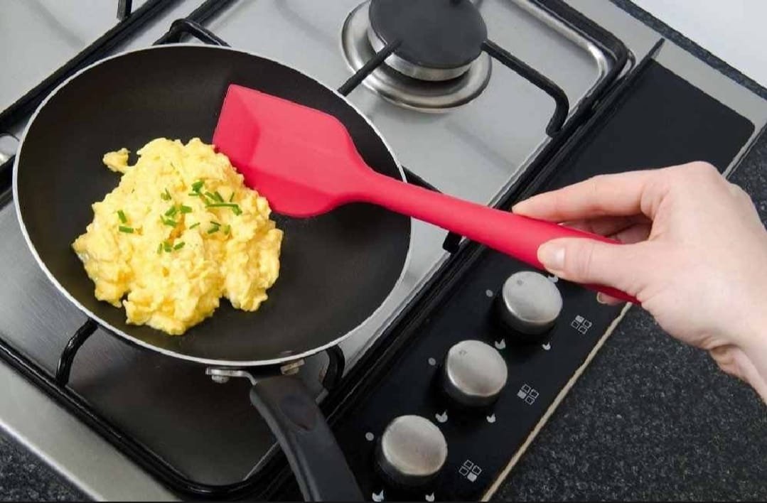 WhatsApp-Image-2025-08-20-at-12.39.17-PM Silicone Spatula 8-Inch – Heat Resistant, Non-Stick Flexible Rubber Scraper Spoon for Kitchen Use - Image 1