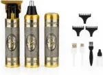 Professional 3-in-1 Men’s Grooming Kit - Gold Metal Body