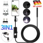 Professional 3-in-1 Endoscope Camera 3.5M – HD Waterproof Inspection Borescope with LED Lights | Type-C, Micro USB & PC Compatible for Car, Pipe & Hard-to-Reach Areas - Image 10