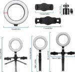 Multi Position Ring Light Dual Mobile Clip Ring Light, Live Broadcasting Bracket Fill Selfie Ring Light Phone Clamp Fill Lights Supplies Stabilizer Clip Phone Bracket - Image 7