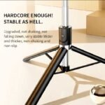 Adjustable Selfie Stick with Tripod Stand & Wireless Bluetooth Remote - Image 5