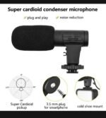 AY-49 Multi-Functional Portable Vlogger Kit with Mic, LED Light & Tripod Stand with Remote - Image 6