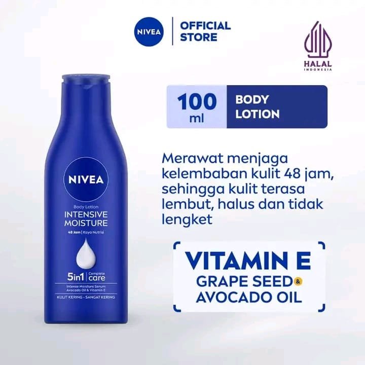 e6e4ede87bdd05cd05a111f0b9094c35 Nivea Body Lotion For All Skin Types 100ml | Hydrating And Nourishing Liquid Lotion For Smooth, Soft, And Healthy Skin - Image 1